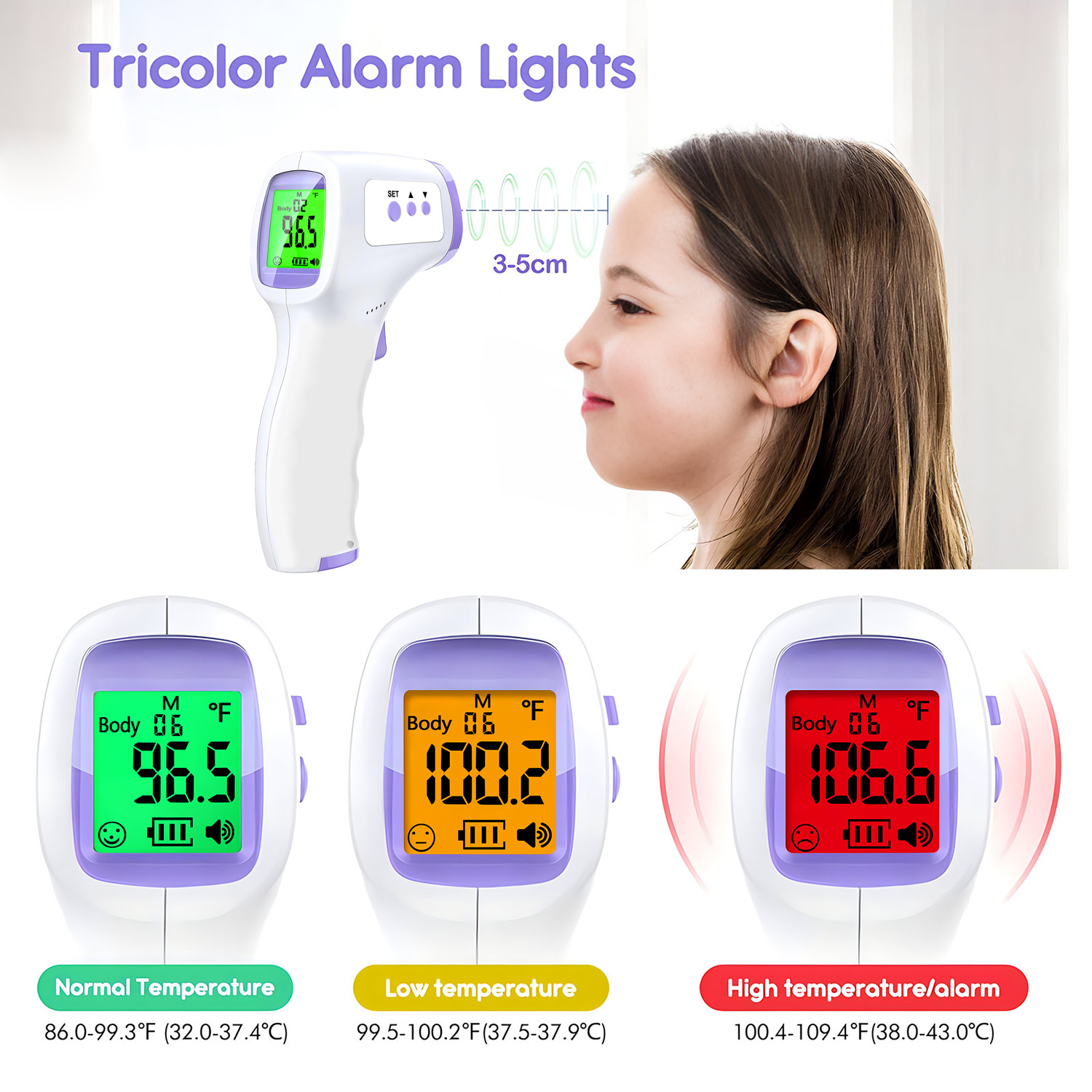 Non‑Contact Infrared Forehead  - огляд і ціна Pulse Oximeter