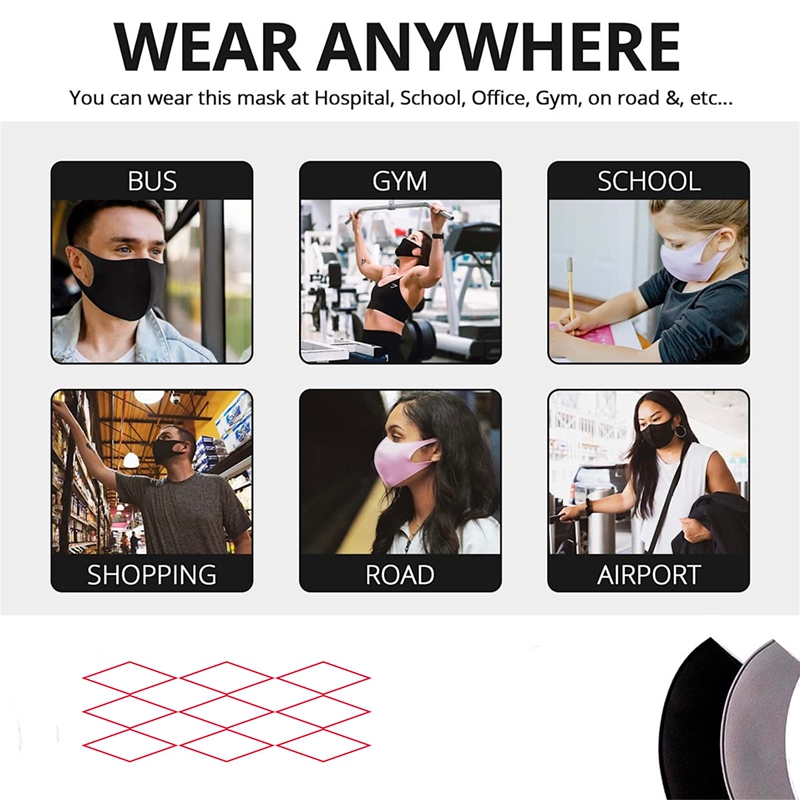 5/10PCS Fashion Solid Earloop  - огляд і ціна Surgical Mask