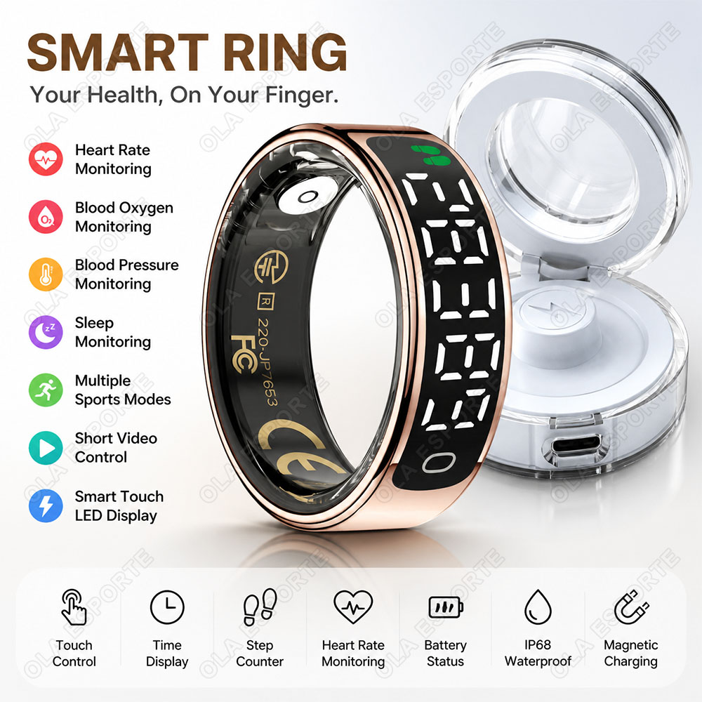 Smart Ring with Charging Case  - огляд і ціна Blood Pressure Monitor